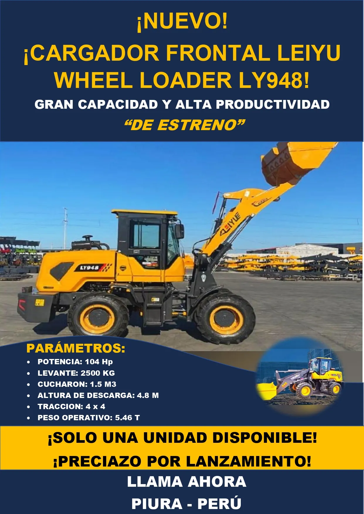 Cargador frontal LIUGONG LY948 (2025)