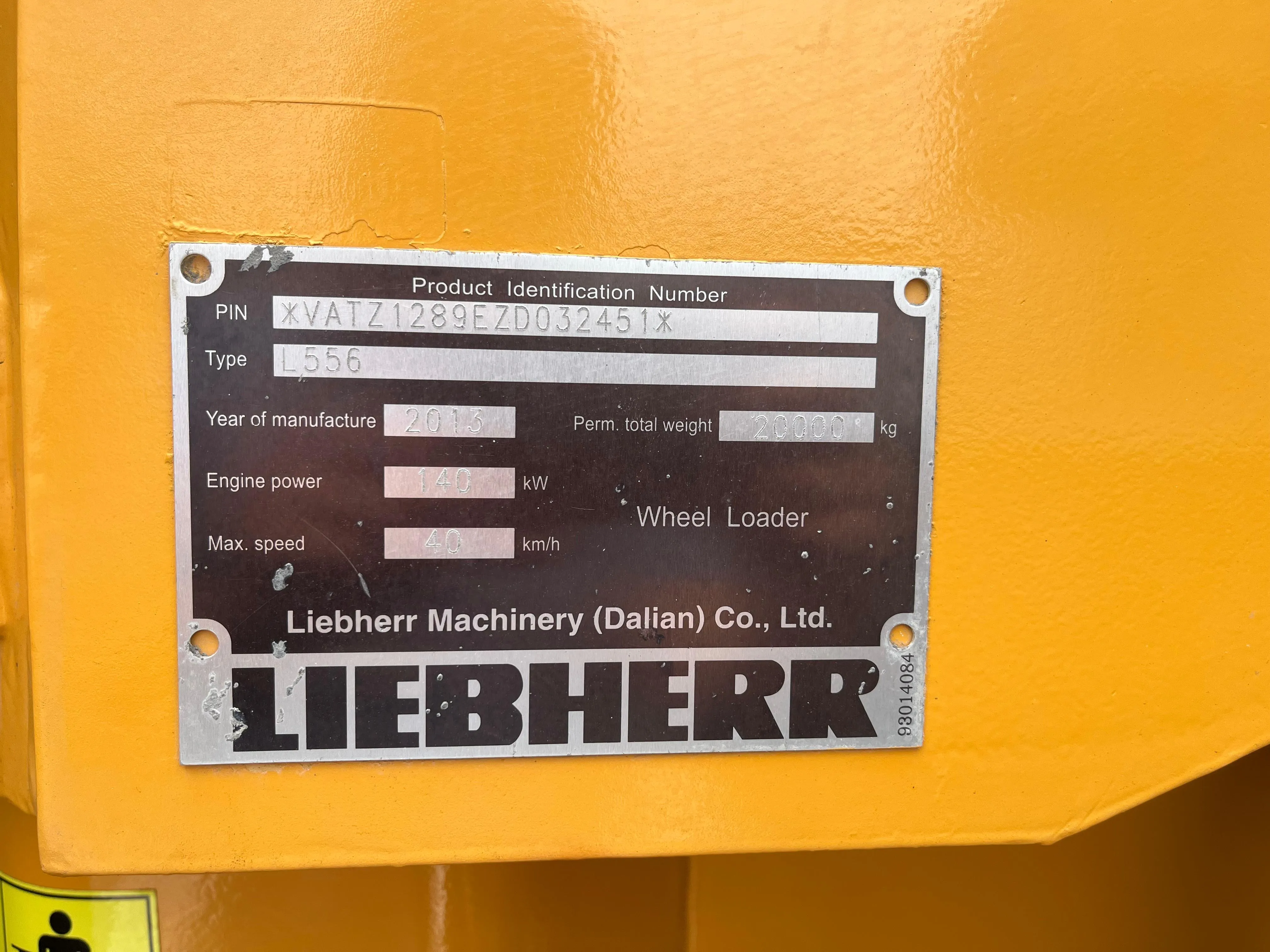 Cargador frontal LIEBHERR L556 (2013) - Foto # 8