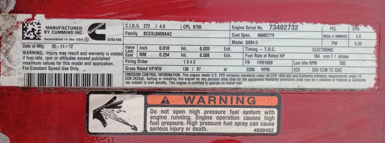 Compresora de aire DOOSAN HP 375WCU (2012) - Foto # 8