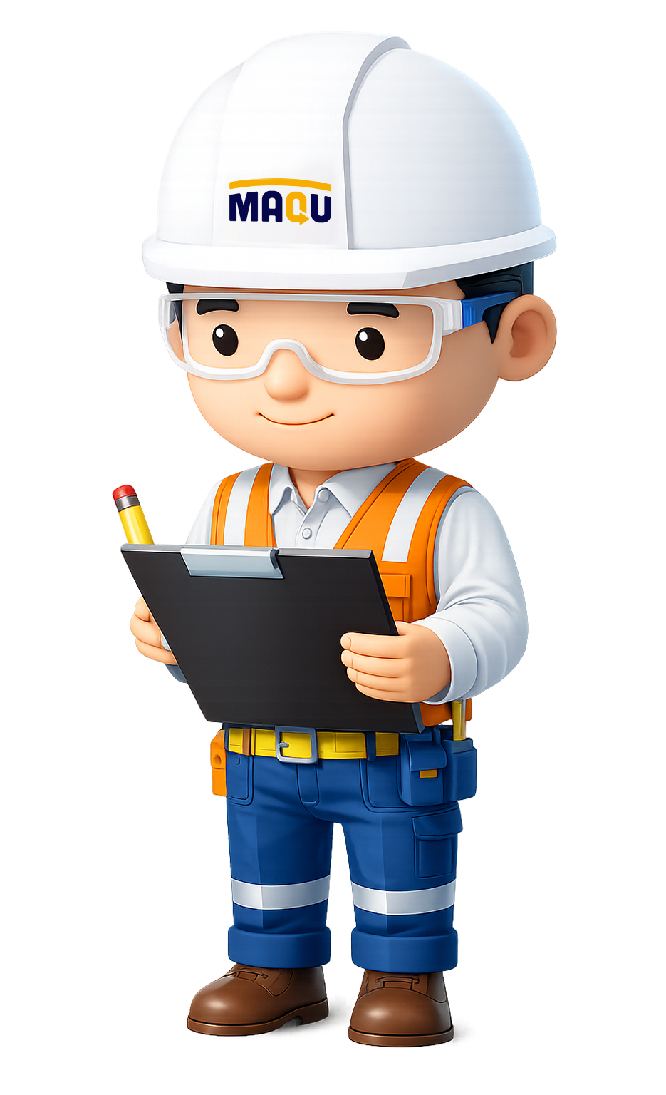 Agente MAQU verificando equipo